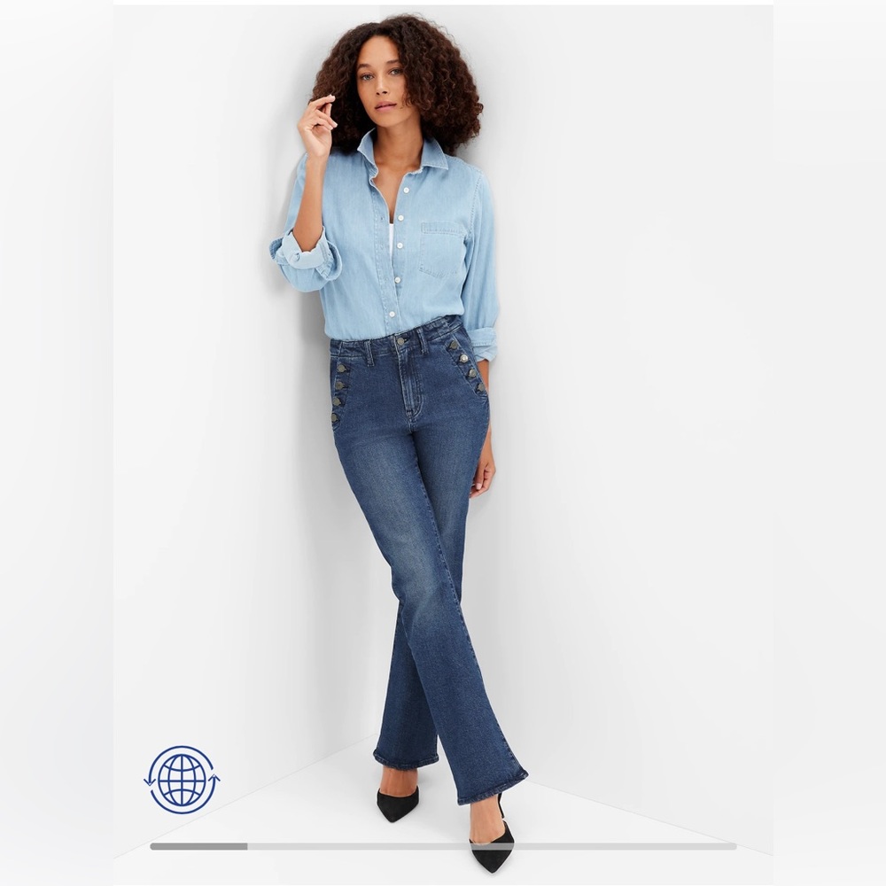 High Rise '70s Flare Jeans with Washwell